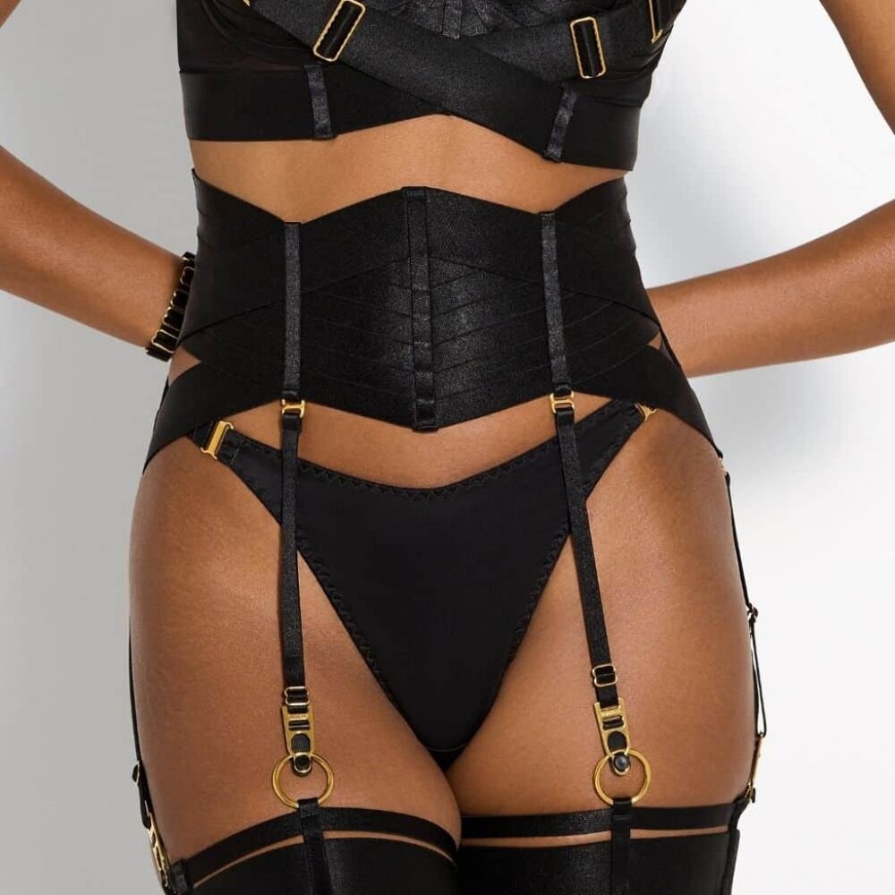 BORDELLE Kora Suspender Black M NWT